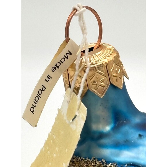 Henri Bendel Mercury Glass Ornament Poland Christmas Holly Berries Leaves HTF BL - Picture 12 of 16